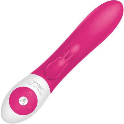 Kissing Rabbit Clitoral Suction Silicone Rechargeable Vibrator by The Rabbit Company Hot Pink