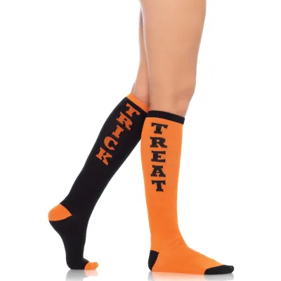 Trick or Treat Acrylic Knee Socks One Size
