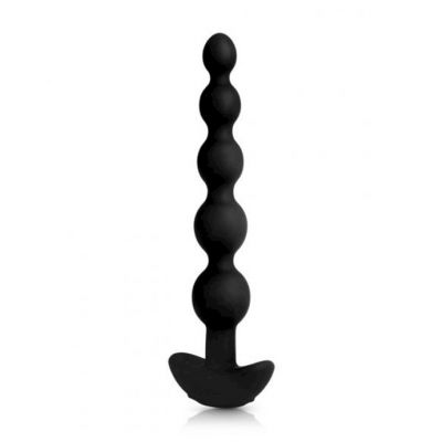 B vibe Cinco Rechargeable Remote Control Anal Beads Black 8 2 Inch