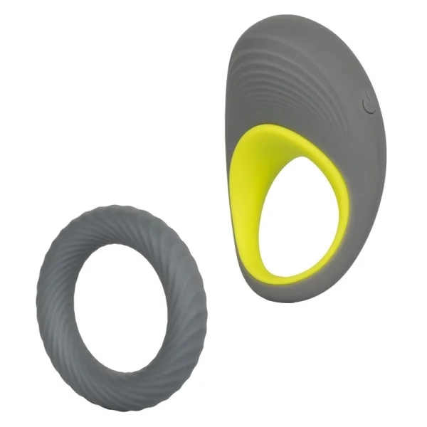 Link Up Edge Silicone Rechargeable Vibrating Cock Ring By CalExotics