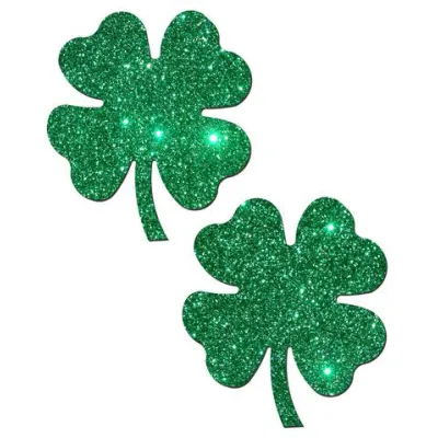 Four Leaf Clover Shamrock Green Pasties O S