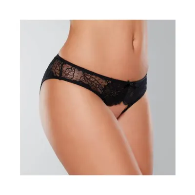 Adore Kiss Open Panty Black O s