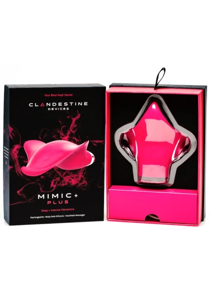 MIMIC + Plus Waterproof Rechargeable Silicone Vibrator By Clandestine Devices - Stealth Grey