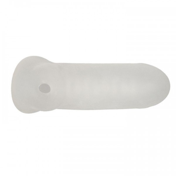 Bondara Ribbed Subtle Cock Extension Sleeve with Ball Strap — image 4 of 5