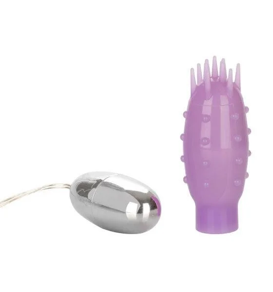 Silicone Slims Nubby Bullet Vibrator Purple