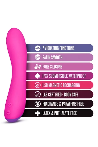 Blush Aria Magnify Vibrator Fuchsia