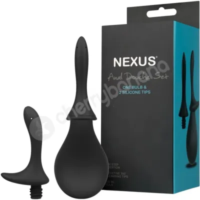 Nexus Anal Douche Black 3 Piece Set