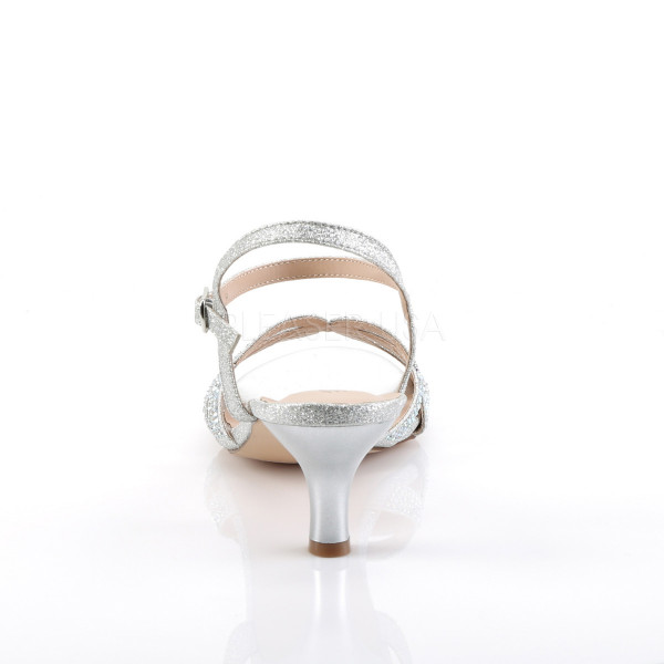 2 1/2 inches Kitten Heel, Ankle Strap Criss-Cross Sandal — image 4 of 8