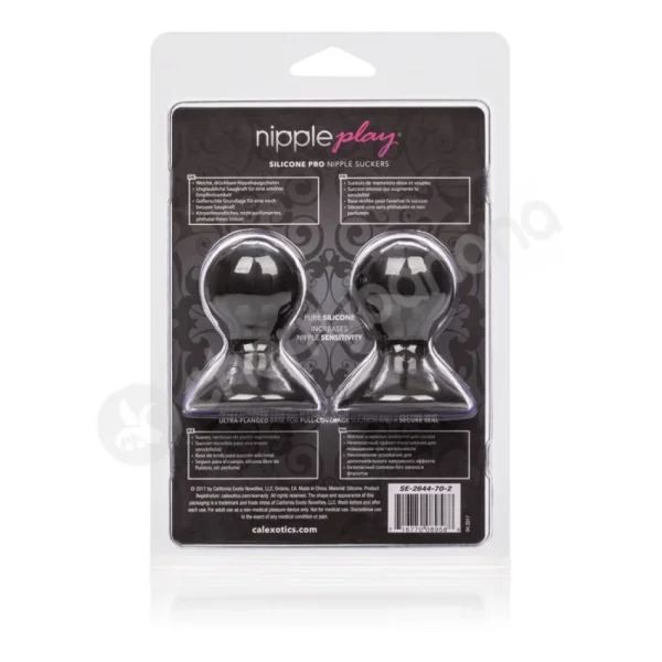 Nipple Play Black Silicone Pro Nipple Suckers
