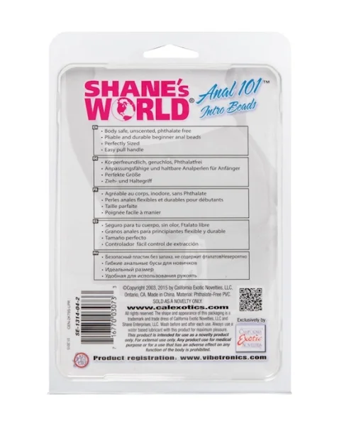 Shane's World 101 Anal Beads