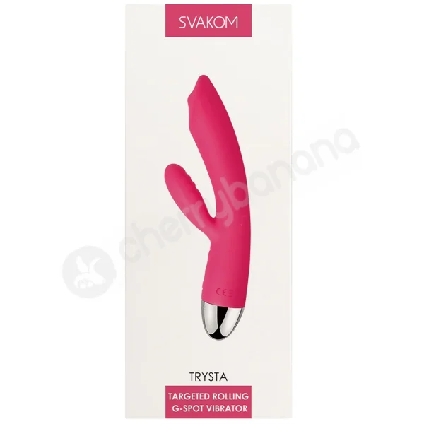 Svakom Trysta Red Rolling Tip G-Spot & Clit Rabbit Vibrator