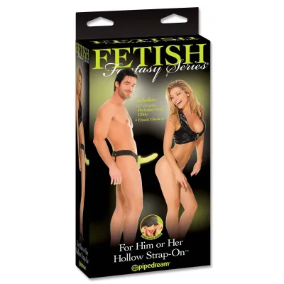 Fetish Fantasy Series for Him or Her Hollow Strap on Glow in the Dark
