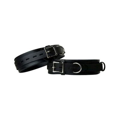Strict Leather Deluxe Locking Thigh Cuffs Black