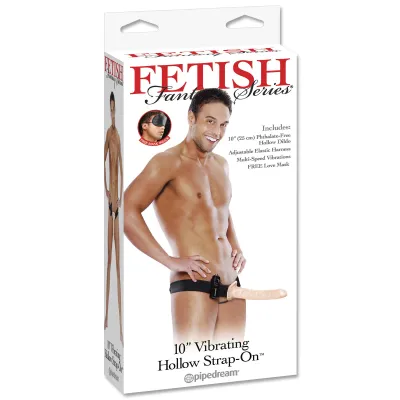 Pipe Dreams Fetish Fantasy Series 10 Vibrating Hollow Strap On