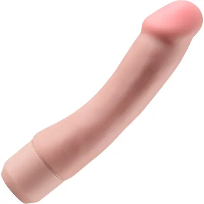 Dr Skin Silicone Dr Steve Waterproof Vibrating 7 Dildo By Blush Vanilla