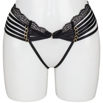 Bondara Belle Plus Size Strappy Open Back Crotchless Knicker