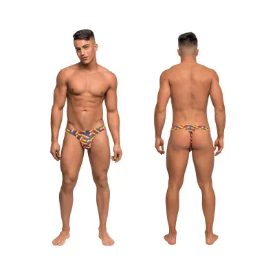 Male Power Pride Fest Bong Thong Print L xl