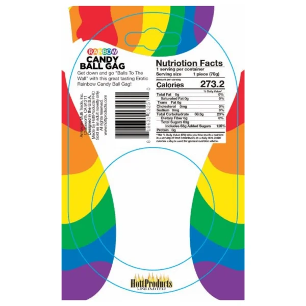Edible Rainbow Ball Gag