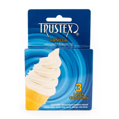 Trustex Vanilla Flavored Condoms 3 Pack