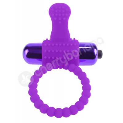 Fantasy C ringz Purple Vibrating Silicone Super Ring