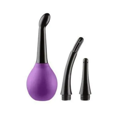 Anal Douches Cloud 9 Fresh Deluxe Anal Soft Tip Enema Douche 3 Soft Nozzle Tips