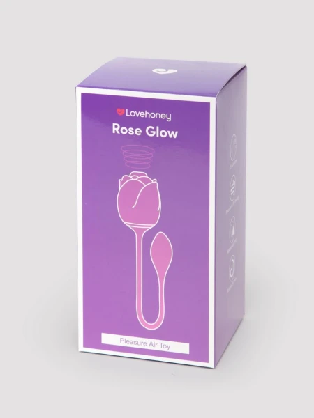 Lovehoney Rose Glow 2-in-1 Clitoral Suction Stimulator with Egg Vibrator