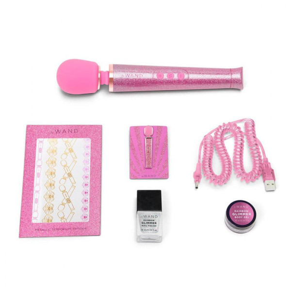 Le Wand 'All that Glimmers' Small Wand Vibrator - Pink — image 2 of 17