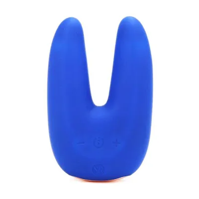 Dual Motor Clitoral Vibrator Blue 4 5 Inch