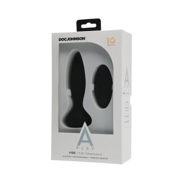 A Play Vibe Rechargeable Adventurous Anal Plug Remote Black — image 9 of 10