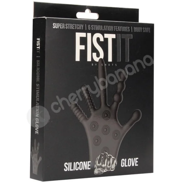 Fist-it Silicone Stimulation Black Glove