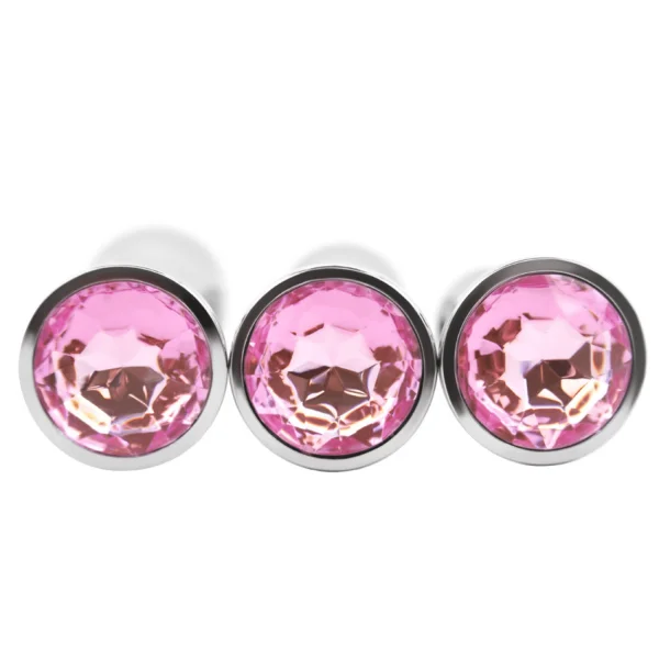 Tail Screw Weighted Metal Butt Plug with Jewel - Detachable Screw Plug