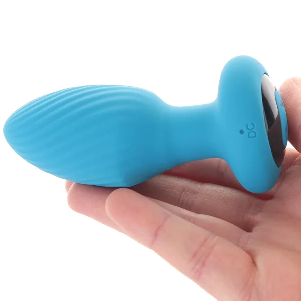 Inya Alpine Rechargeable Silicone Anal Plug With Remote - Teal
