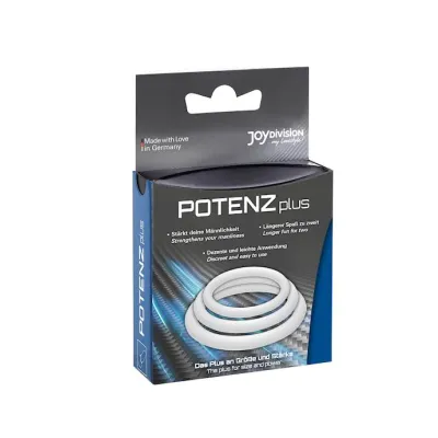 Potenzplus Cock Ring Set 3 Pack White 3 Pack
