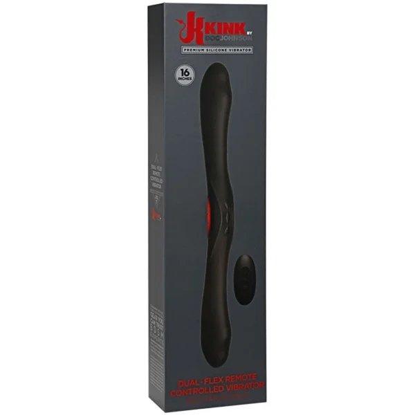 KINK Dual-Flex Silicone Rechargeable Vibrator With Wireless Remote By Doc Johnson