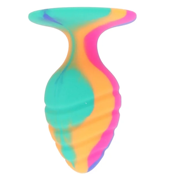 Cheeky Large Swirl Tie Dye Butt Plug — image 4 of 7