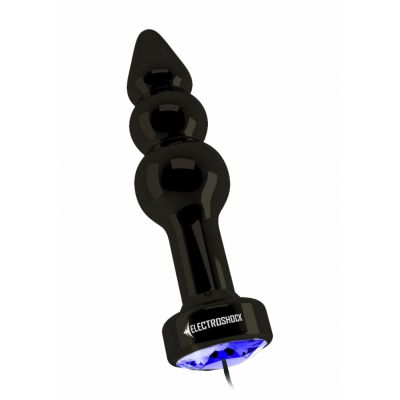 Ribbed Butt Plug Gun Grey