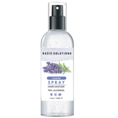 Topco Basic Solutions Hand Sanitizer Spray Lavender 4oz