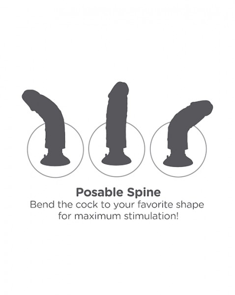 King Cock 9 Inch Vibrating Dildo - Tan - 9 Inch