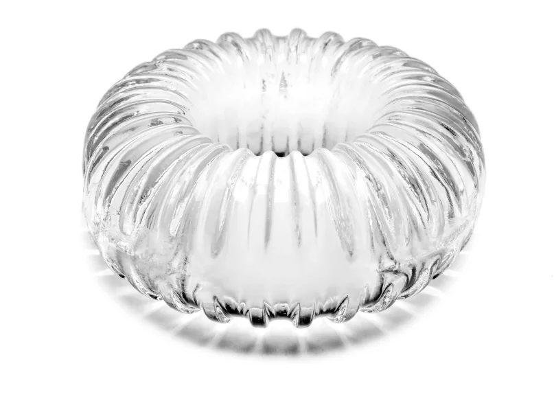 Perfect Fit Ribbed Ring Clear