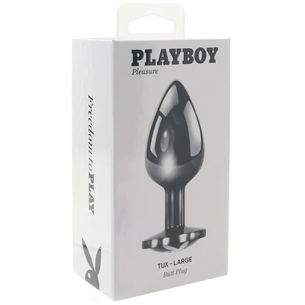 Playboy Pleasure Tux Aluminum Alloy Anal Plug - Large