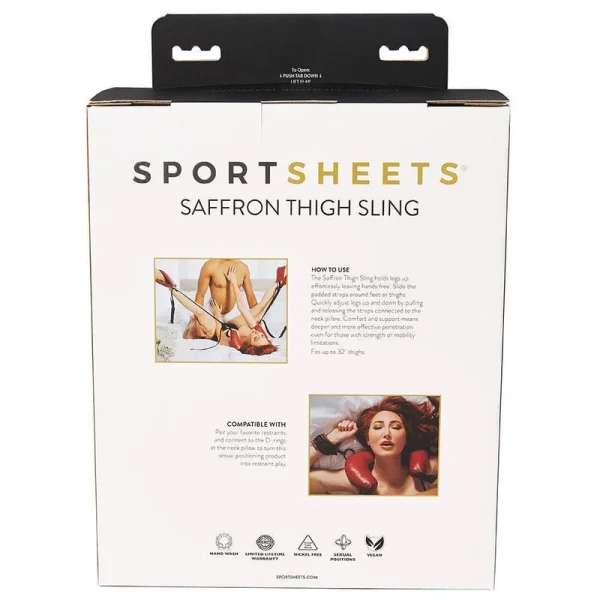 Saffron Red Bondage Thigh Sling