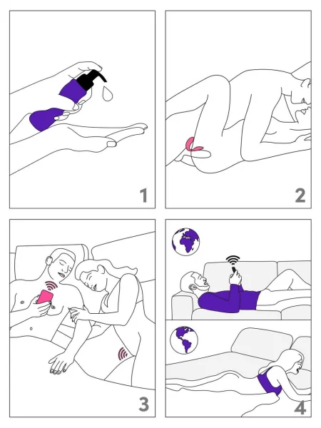 We-Vibe Sync Lite App Controlled Rechargeable Couple's Vibrator