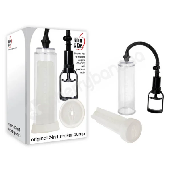 Adam & Eve Original 2-in-1 Stroker Pump