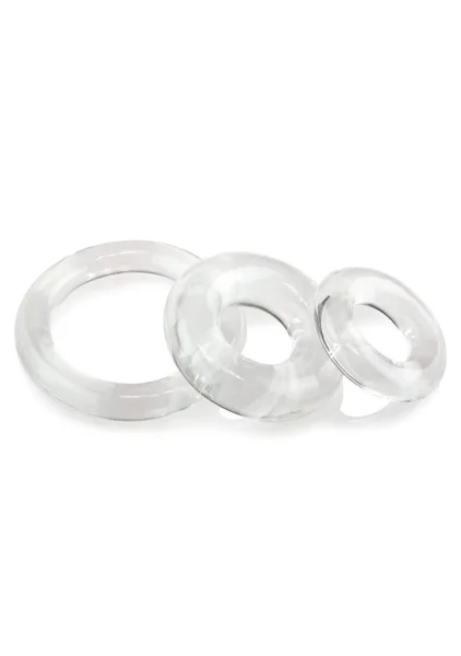 Screaming O Ring O x 3 Clear Cockrings