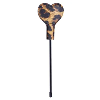 Excellent Power Leopard Frenzy ith Leopard Print Heart Shaped Paddle