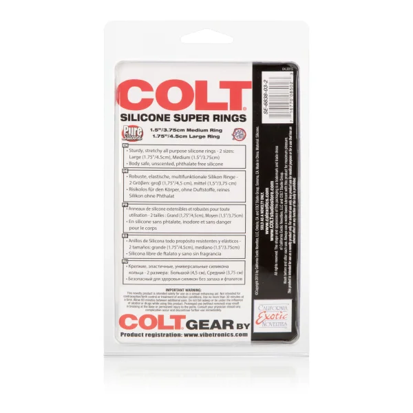 Colt Silicone Super Rings Black