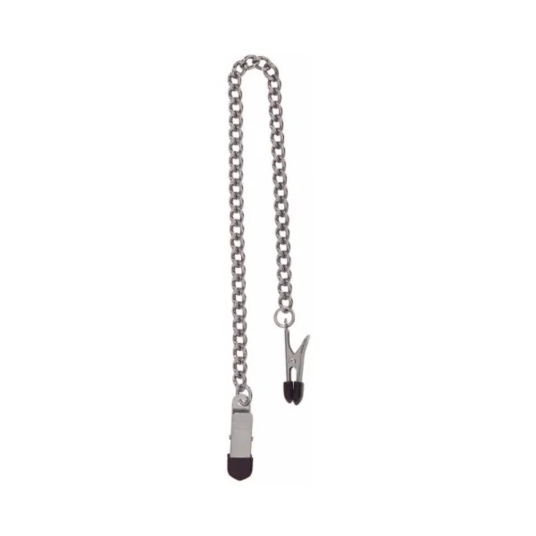 Spartacus Endurance Nipple Clamps With Curbed Chain Rubber Tipped — image 7 of 9