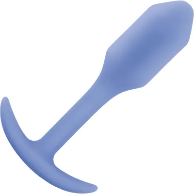 b Vibe Snug Plug 1 Small Silicone Weighted Butt Plug Violet
