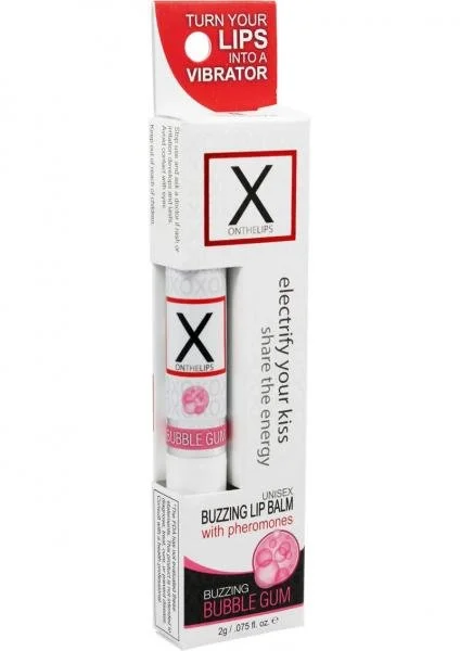 X On The Lips Buzzing Lip Balm With Pheromones Bubble Gum .75 Ounce — image 4 of 4