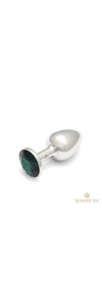 Rosebud: Stainless Steel & Crystal Plug - Medium